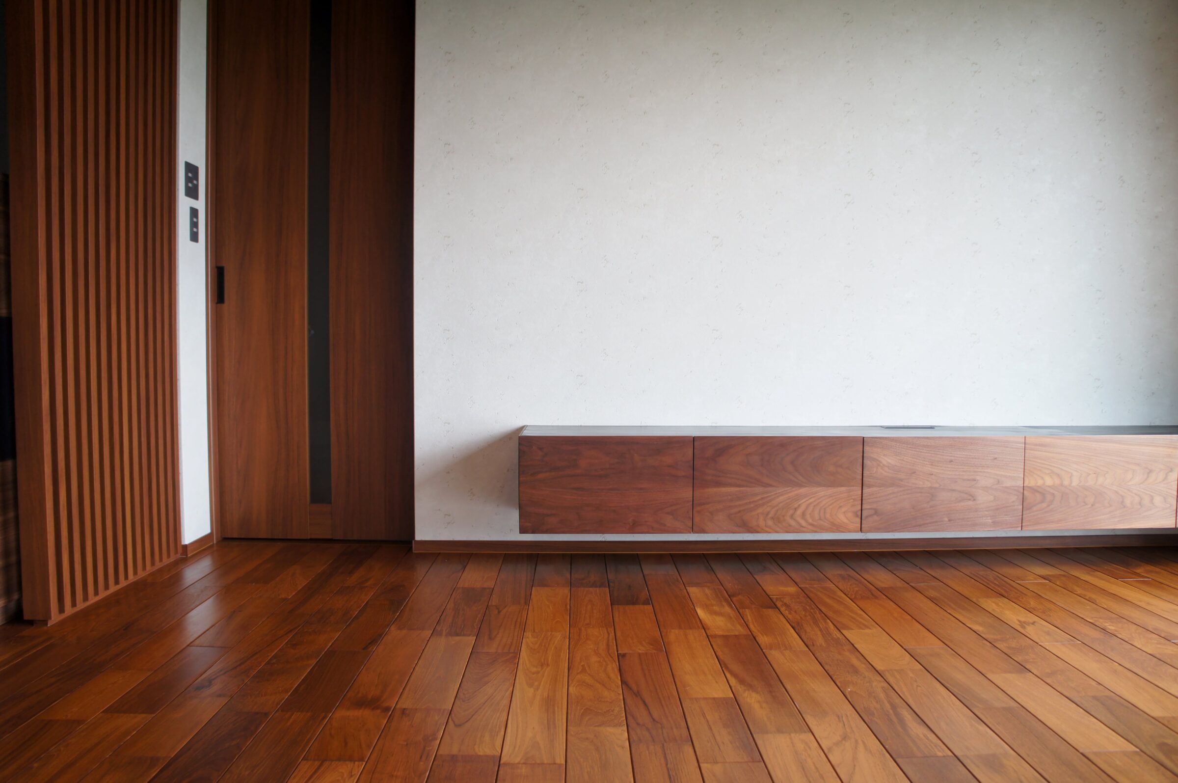 オーダー家具、東京、TVボード、ウォールナット、フロートタイプ